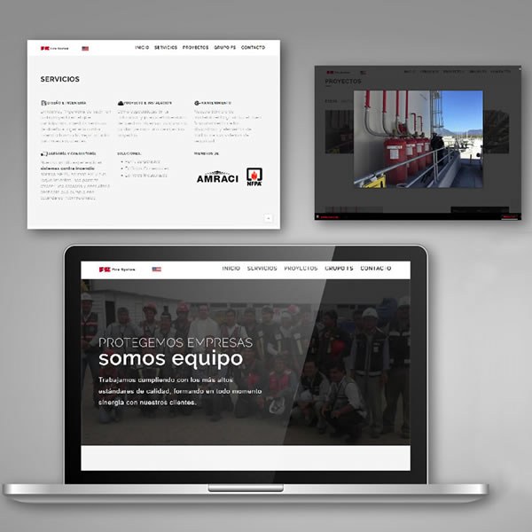 Sitio web Fire System de México